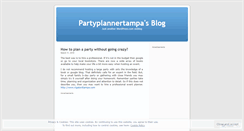 Desktop Screenshot of partyplannertampa.wordpress.com