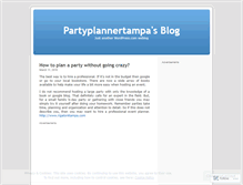 Tablet Screenshot of partyplannertampa.wordpress.com