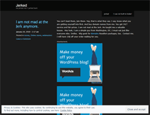 Tablet Screenshot of jerked.wordpress.com