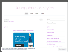 Tablet Screenshot of jeangabriellastyles.wordpress.com