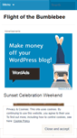 Mobile Screenshot of flightofthebumblebee.wordpress.com