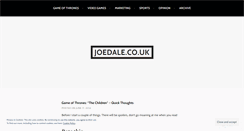 Desktop Screenshot of joedale.wordpress.com