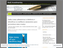 Tablet Screenshot of multiinvestimentos.wordpress.com