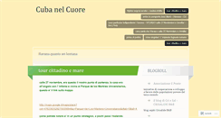 Desktop Screenshot of cubanelcuore.wordpress.com