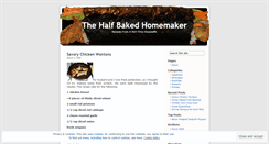 Desktop Screenshot of halfbakedhomemaker.wordpress.com