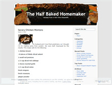 Tablet Screenshot of halfbakedhomemaker.wordpress.com