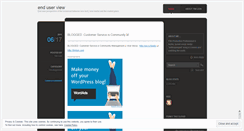 Desktop Screenshot of enduserview.wordpress.com