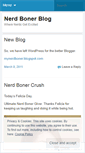 Mobile Screenshot of nerdbonerblog.wordpress.com