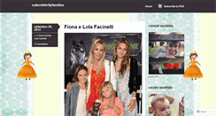 Desktop Screenshot of cutecelebrityfamilies.wordpress.com