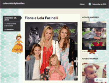 Tablet Screenshot of cutecelebrityfamilies.wordpress.com