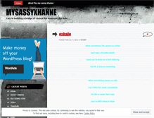 Tablet Screenshot of mysassyxhanne.wordpress.com