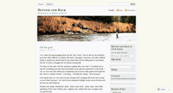 Desktop Screenshot of beyondandback.wordpress.com