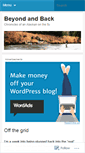 Mobile Screenshot of beyondandback.wordpress.com