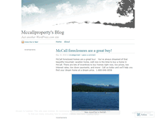 Tablet Screenshot of mccallproperty.wordpress.com