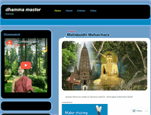 Tablet Screenshot of dhammamaster.wordpress.com