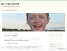 Tablet Screenshot of duelundskolen.wordpress.com