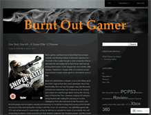 Tablet Screenshot of burntoutgamer.wordpress.com