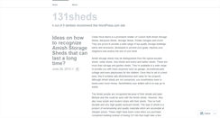 Desktop Screenshot of 131sheds.wordpress.com