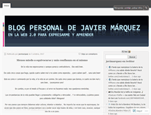 Tablet Screenshot of javimarquez.wordpress.com