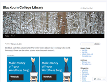 Tablet Screenshot of blackburncollegelibrary.wordpress.com