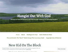 Tablet Screenshot of hanginoutwithgod.wordpress.com