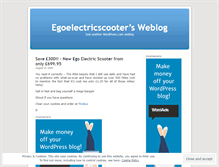 Tablet Screenshot of egoelectricscooter.wordpress.com