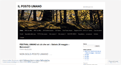 Desktop Screenshot of ilpostoumano.wordpress.com
