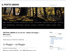 Tablet Screenshot of ilpostoumano.wordpress.com