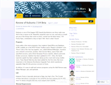 Tablet Screenshot of oswars.wordpress.com