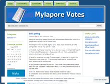 Tablet Screenshot of mylaporevotes.wordpress.com