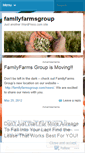 Mobile Screenshot of familyfarmsgroup.wordpress.com