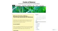 Desktop Screenshot of centreofbalance.wordpress.com