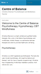 Mobile Screenshot of centreofbalance.wordpress.com