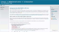 Desktop Screenshot of linuxator.wordpress.com