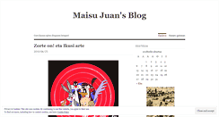 Desktop Screenshot of maisujuan.wordpress.com