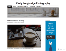 Tablet Screenshot of cindyloughridgephotography.wordpress.com