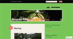 Desktop Screenshot of alexrdgreenfrogblog.wordpress.com