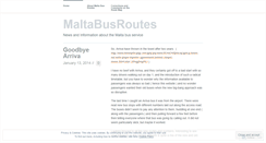 Desktop Screenshot of maltabusroutes.wordpress.com