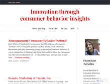 Tablet Screenshot of innovationthroughconsumerinsights.wordpress.com