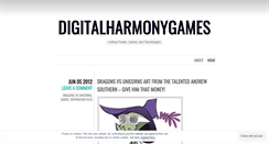 Desktop Screenshot of digitalharmonygames.wordpress.com