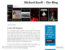 Tablet Screenshot of michaelknell.wordpress.com