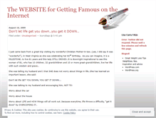 Tablet Screenshot of getmefamouslisa.wordpress.com