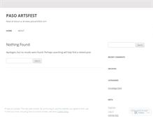 Tablet Screenshot of pasoartfestival.wordpress.com