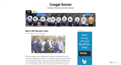 Desktop Screenshot of cougarsoccer.wordpress.com