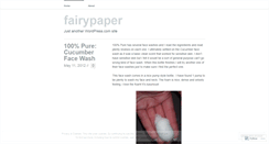 Desktop Screenshot of fairypaper.wordpress.com