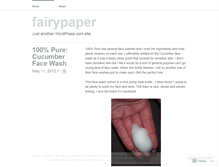 Tablet Screenshot of fairypaper.wordpress.com