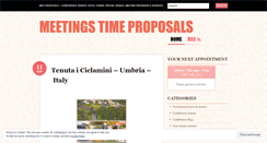 Desktop Screenshot of meetingtime.wordpress.com