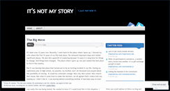 Desktop Screenshot of itsnotmystory.wordpress.com