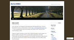 Desktop Screenshot of barter4mba.wordpress.com