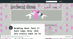 Desktop Screenshot of homogenii.wordpress.com